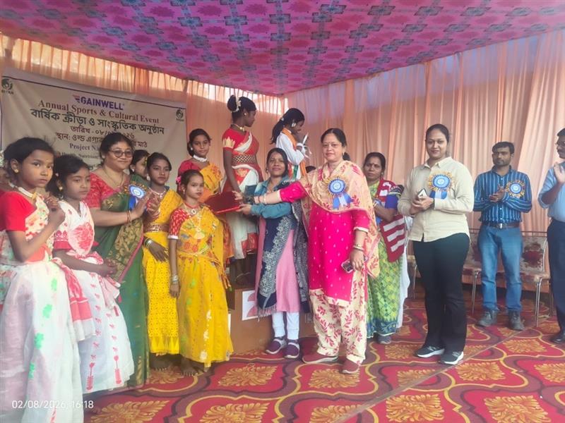 Annual Sports Day at Narayankuri HWM team with BITAN